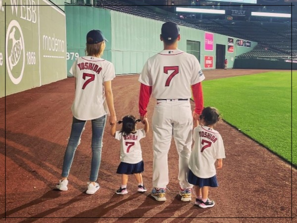 吉田正尚,家族,画像